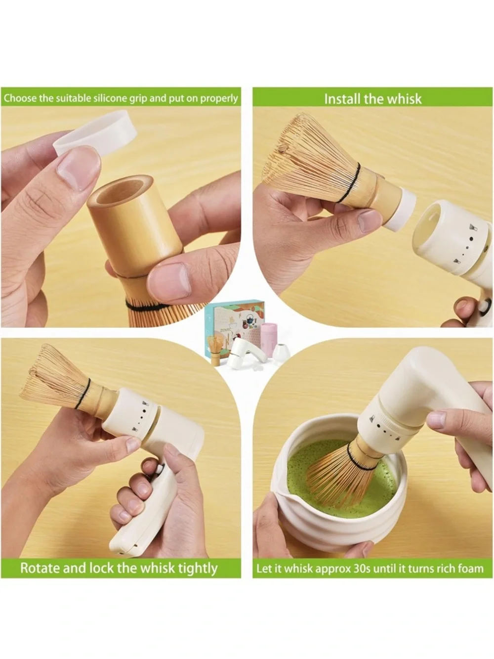 Handheld electric matcha set new